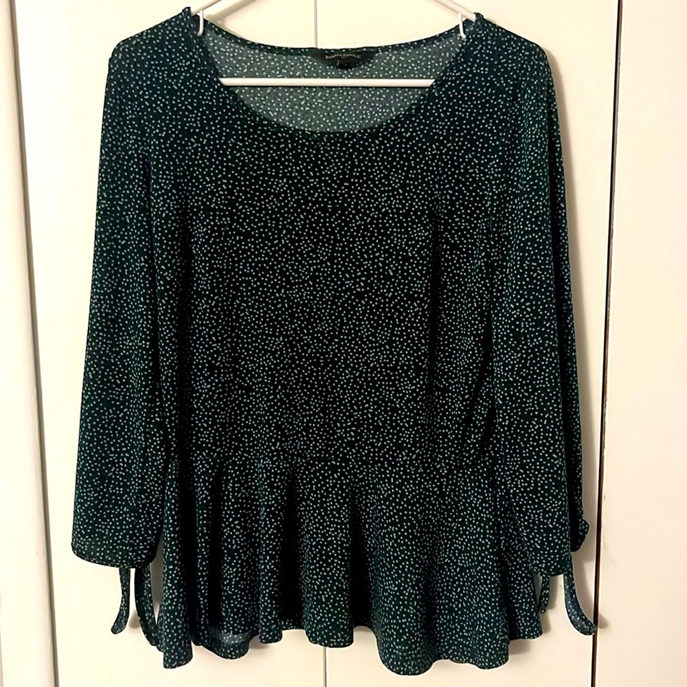 Banana Republic Peplum Blouse 3/4 Sleeve